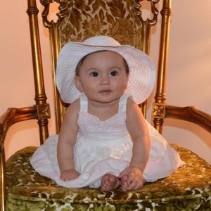 Gymboree & Childrens Place dress & hat eyelet